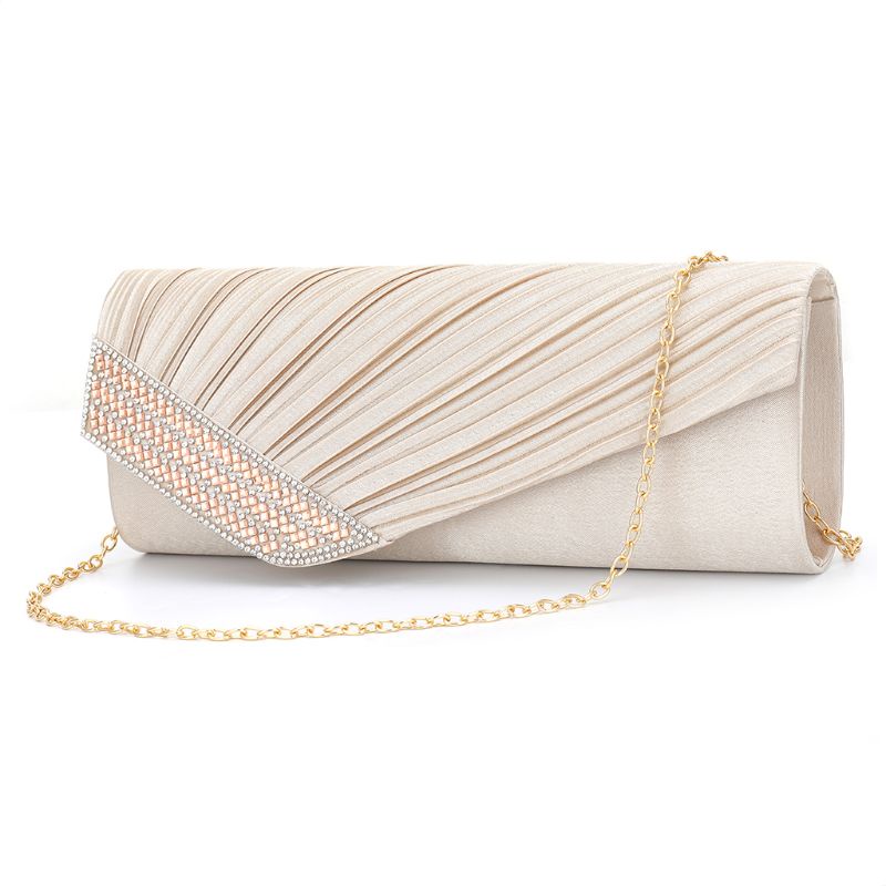 Ví Da Cầm Tay Đính Đá Thời Trang Cho Nữ