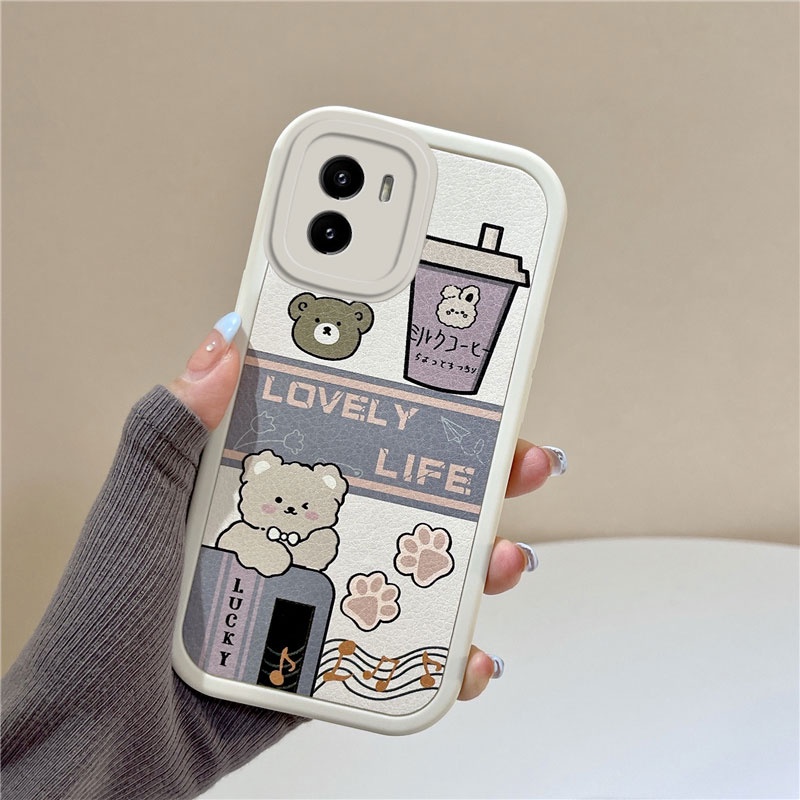 Ốp lưng Vivo Y01 ốp lưng Vivo Y01A ốp lưng Vivo Y15S Y15A Ốp Điện Thoại TPU Hình Trà Sữa Gấu Quái Vật Cho Vivo Y01 Vivo Y01A Vivo Y15S Vivo Y15S Y15A Y01 Y01A