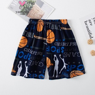 【YAOEENH】Quần Short Cotton Lụa Dáng Rộng Thoáng Khí In Họa Tiết Hoạt Hình Thời Trang Đi Biển Cho Mẹ Và Bé Kích Thước 100Xl