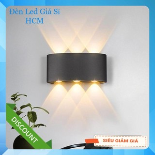 Đèn Led hắt tường 2 đầu 6 tia/8tia/10 tia/12 tia trang trí trong nhà và ngoài trời, chống nước IP 65 hàng loại tốt