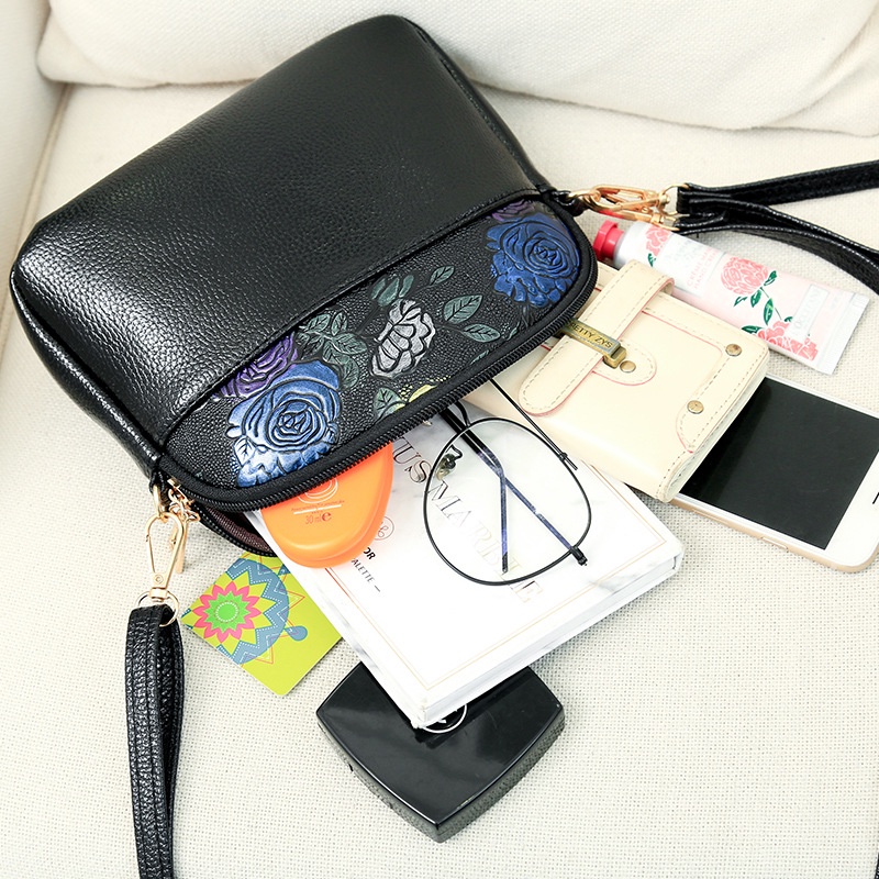 MISCHA Túi Da pu Đeo Chéo Phong Cách Hàn Quốc Đơn Giản Dành Cho Nữ