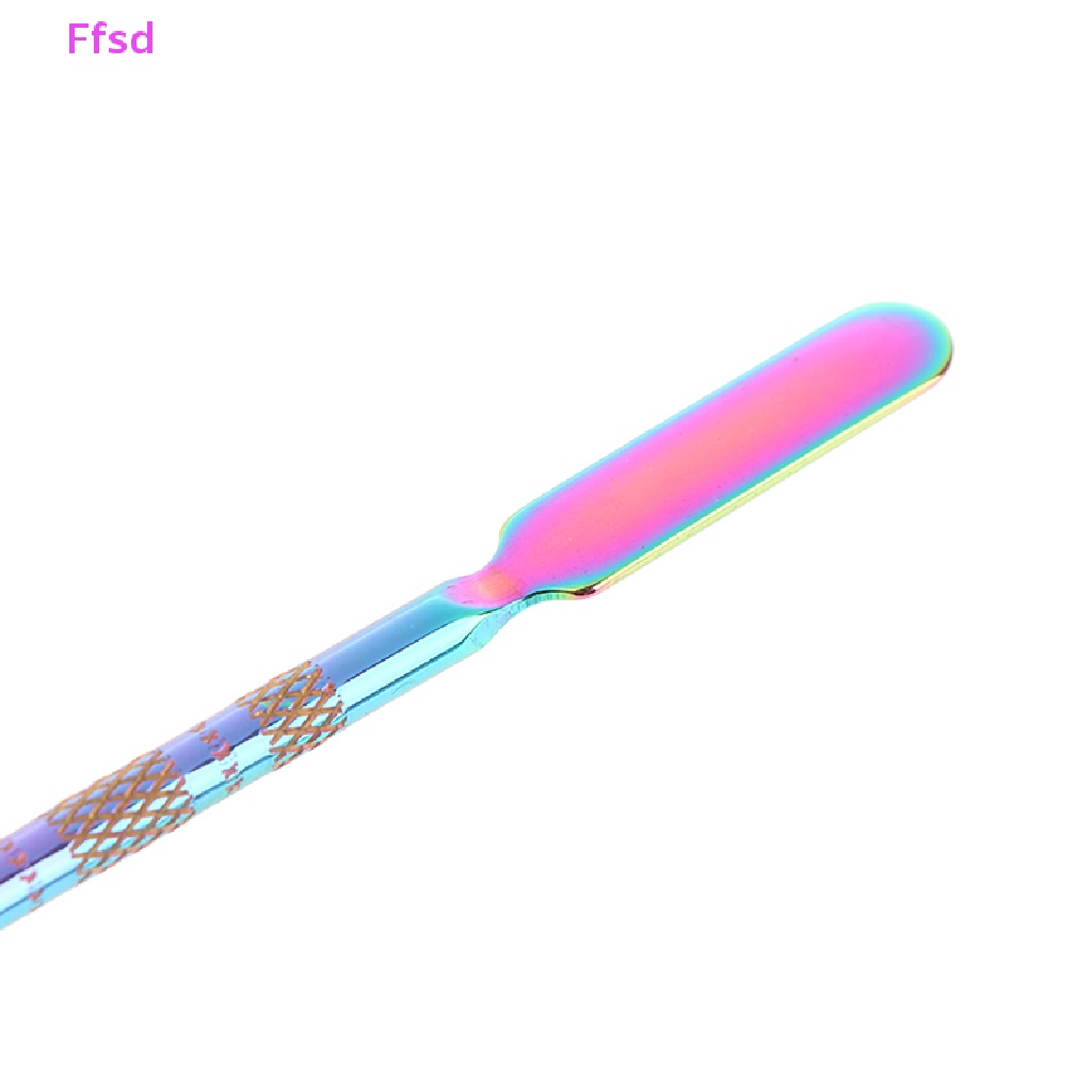 {Ffsd} Bảng Pha Màu Trang Điểm Móng Tay Bằng Thép Không Gỉ Cho Nữ