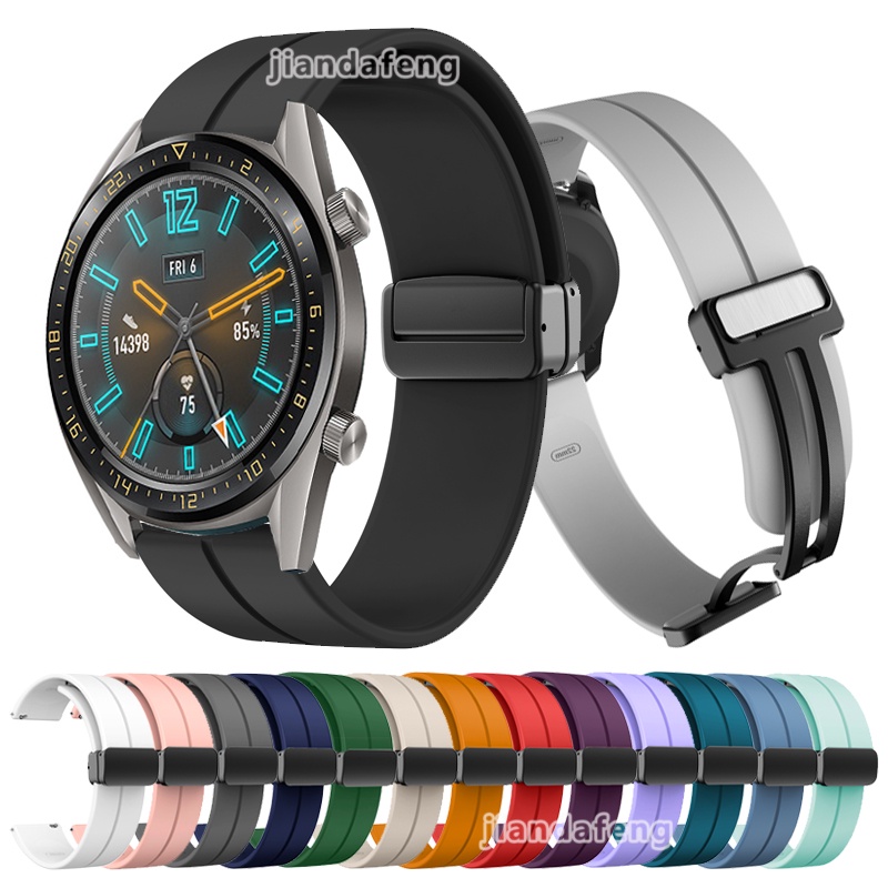 Dây Đeo Thay Thế Khóa Nam Châm Hình Chữ D Cho Đồng Hồ Huawei Watch GT Active 46mm