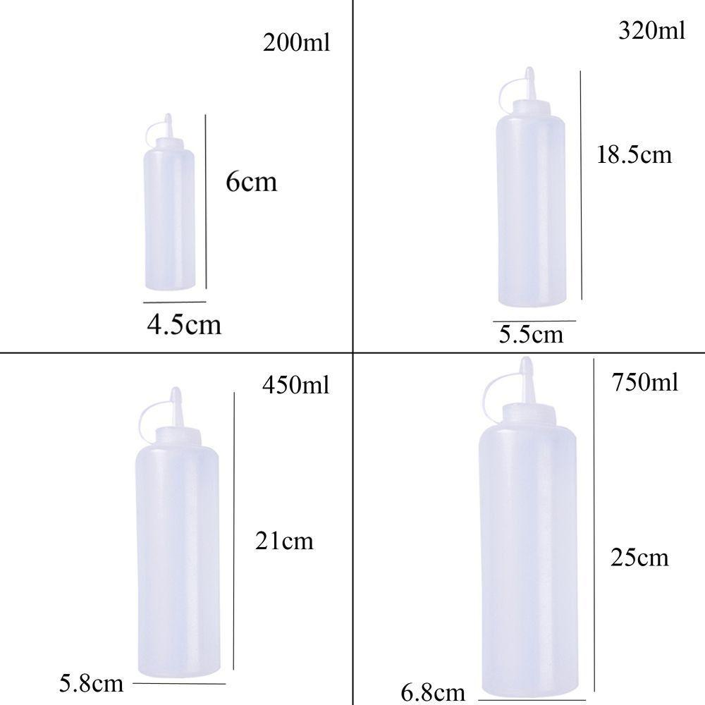 Bình đựng xốt dạng bóp dung tích 200ml/320ml/450ml/750ml tiện dụng