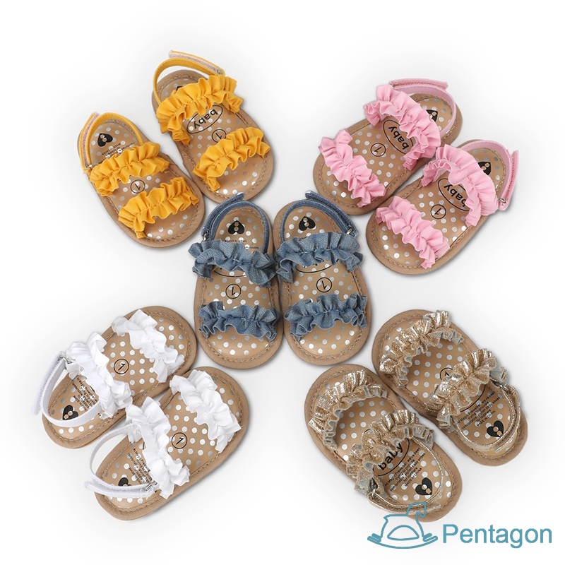 Xăng đan Đế Mềm Chống Trượt Thời Trang Mùa Hè Dành Cho Bé Gái