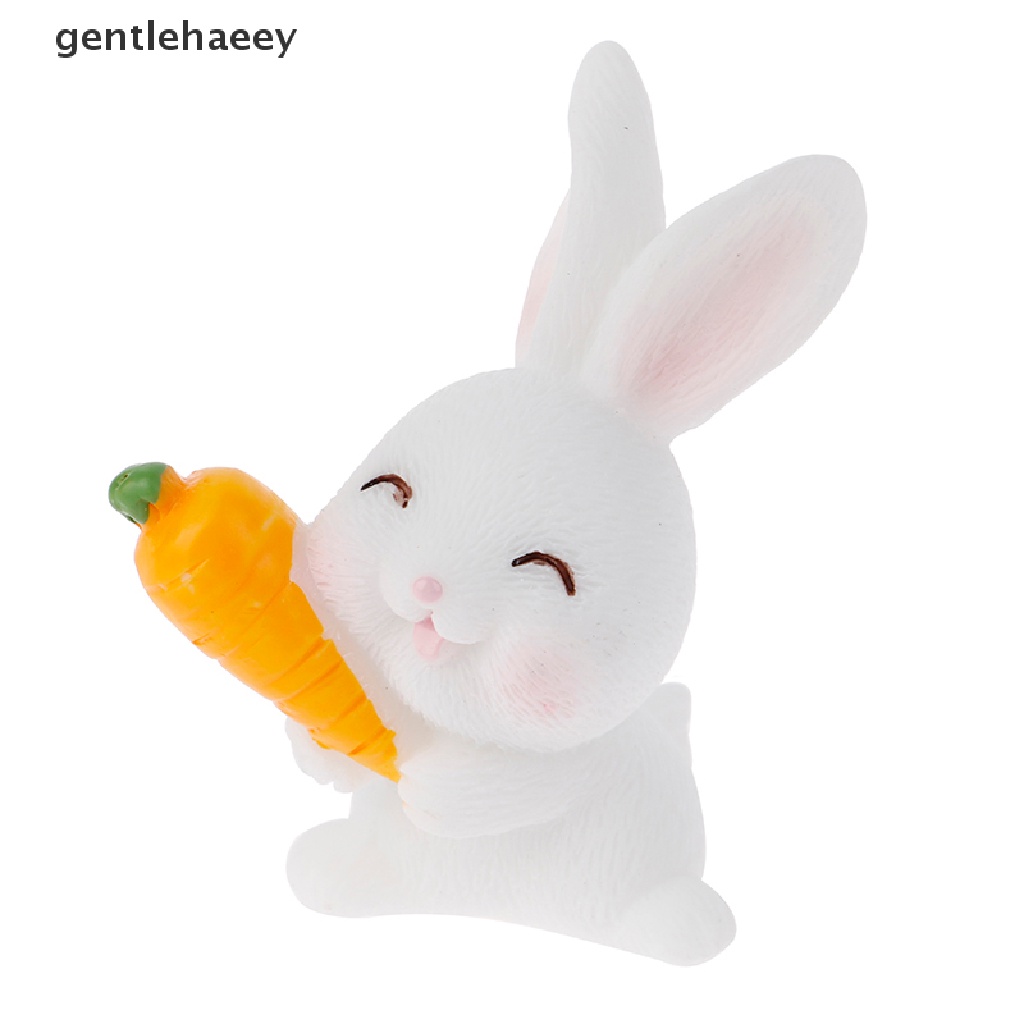 Mô Hình Thỏ Phục Sinh Mini Bằng Nhựa Resin Trang Trí Sân Vườn