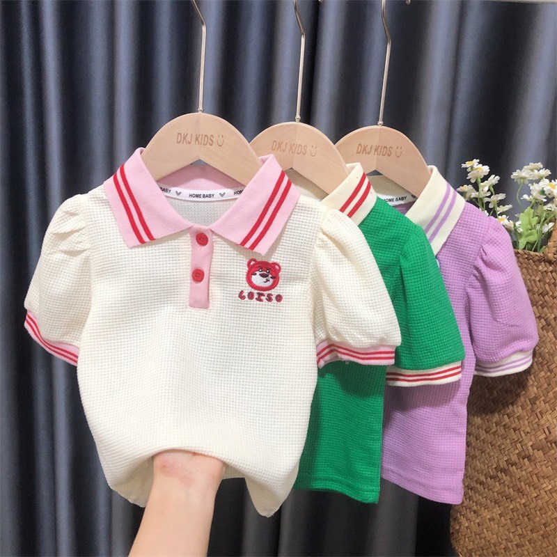 BỘ ĐỒ ÁO CỔ POLO MIX QUẦN HOẶC CHÂN VÁY MÀU SẮC ĐÁNG YÊU CHO BÉ GÁI- HÀNG QCCC