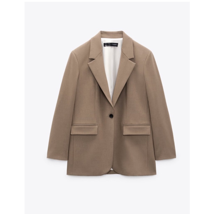 Áo Khoác blazer Dáng Rộng Cài Nút Phối Màu Tương Phản Trang Trí Mùa Xuân Kiểu Mới 232133754