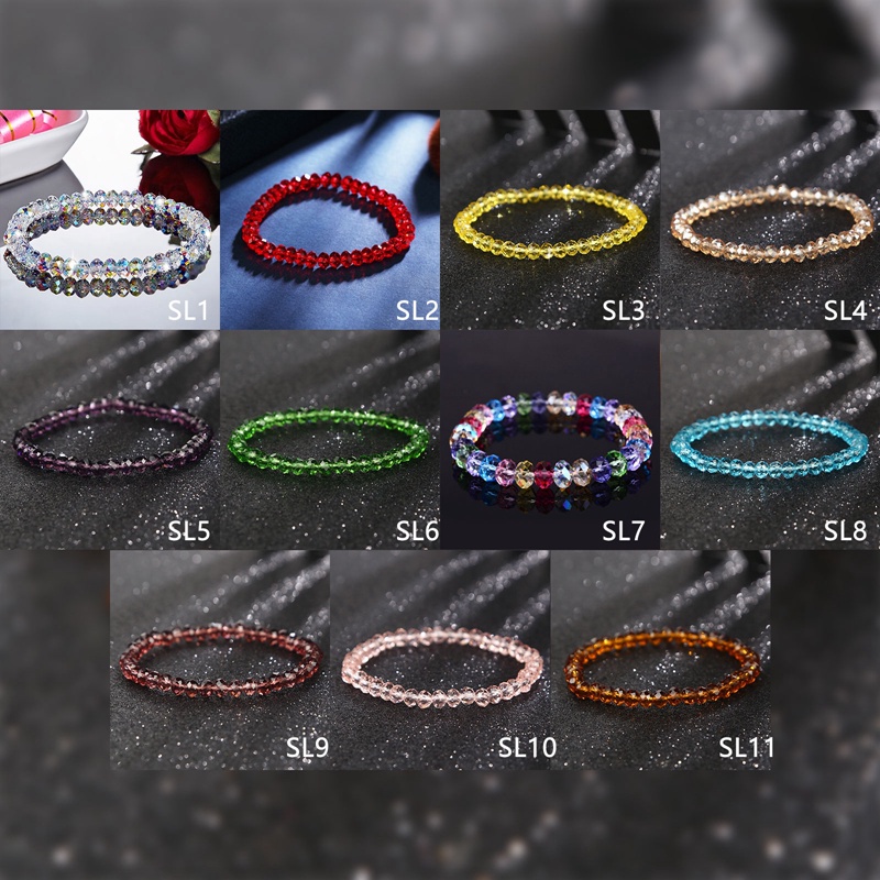 Vòng Đeo Tay Bạc 925 6mm Co Giãn Lấp Lánh Có Thể Điều Chỉnh Cho Nữ