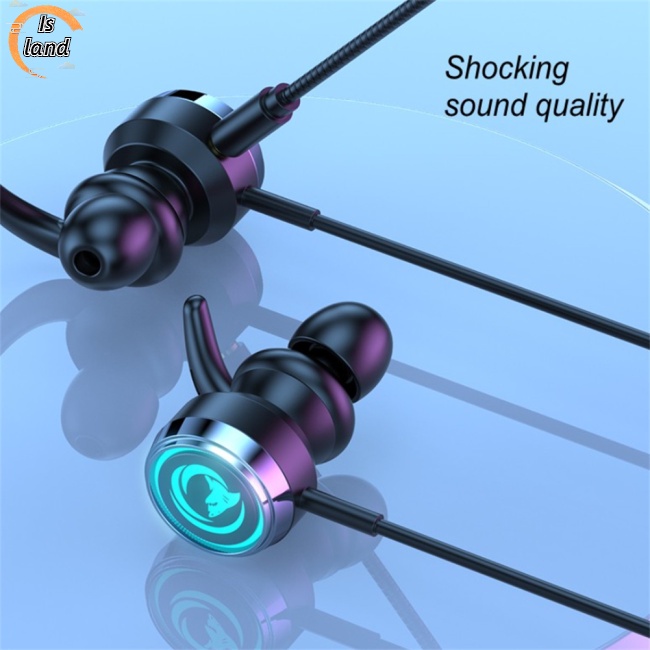 Tai Nghe Nhét Tai Có Micro Và Đèn Rgb Dùng Chơi Game