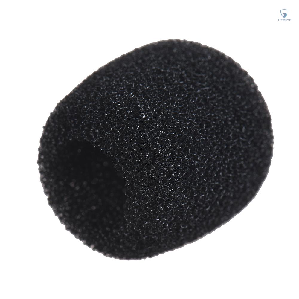 Set 10 Vỏ Xốp Bọc Đầu Micro Andoer Mini Chắn Gió Màu Đen