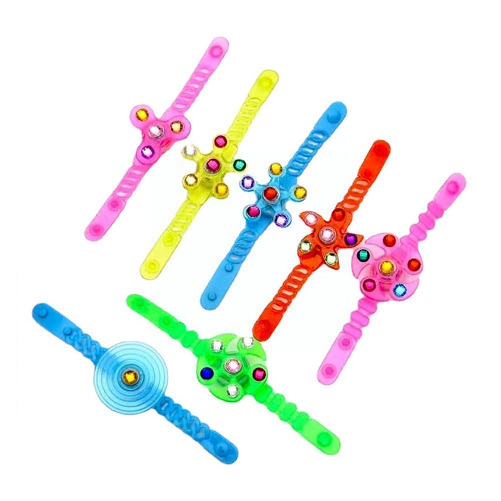 1 Vòng Đeo Tay Con Quay gyro Có Đèn LED Phát Sáng Trong Bóng Tối Cho Bé
