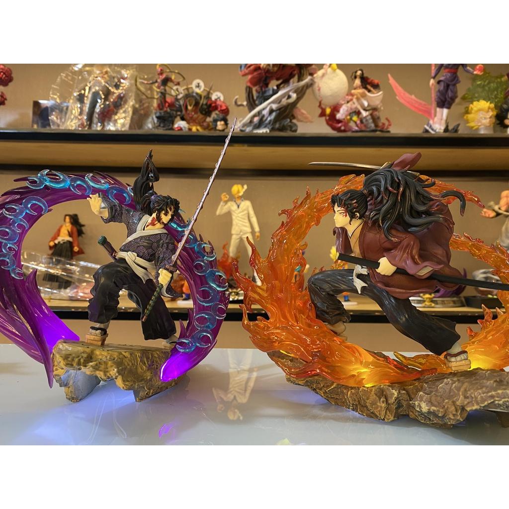 Mô hình thượng huyền nhất Kokushibou có LED cao 30cm | figure anime kimetsu no yaiba demon slayer decor trang trí nhà