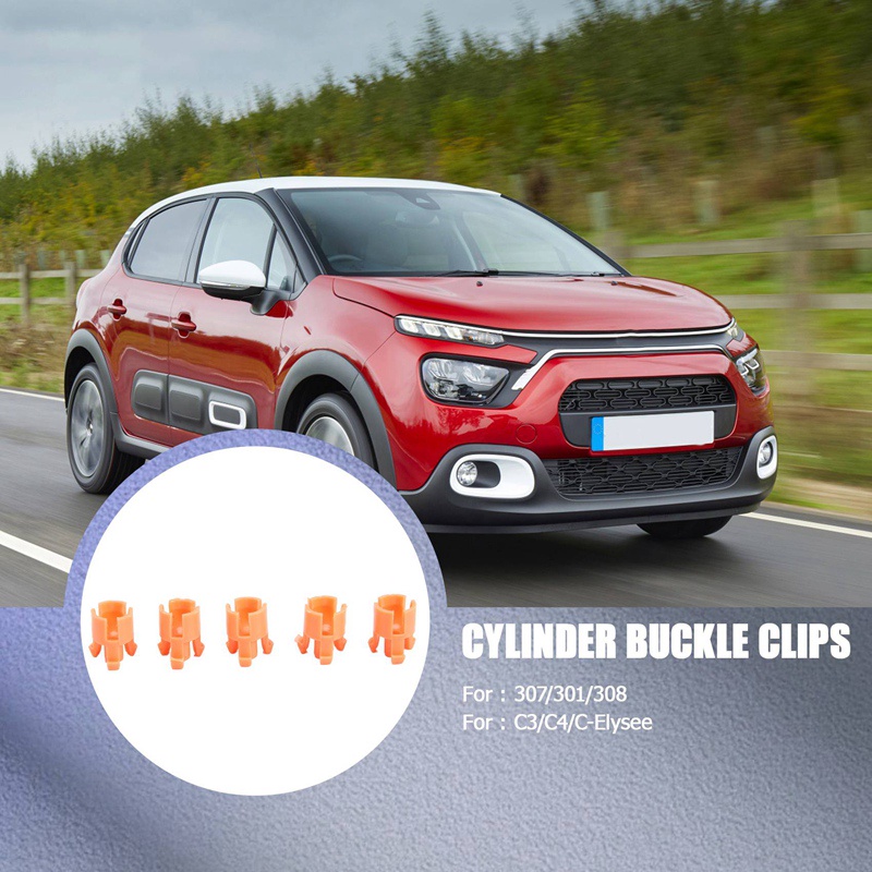Set 5 Kẹp Khóa Xi Lanh Cho Citroen C3 C4 C-Elysee Peugeot 301 307 2008 308