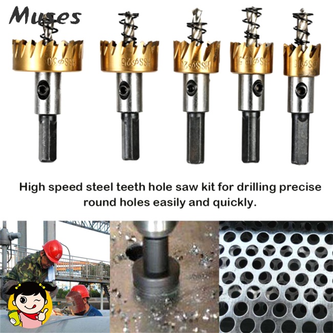 Set 5 Mũi Khoan Kim Loại Độ Chính Xác Cao 15-30mm 15mm / 17mm / 18mm / 23mm / 30mm