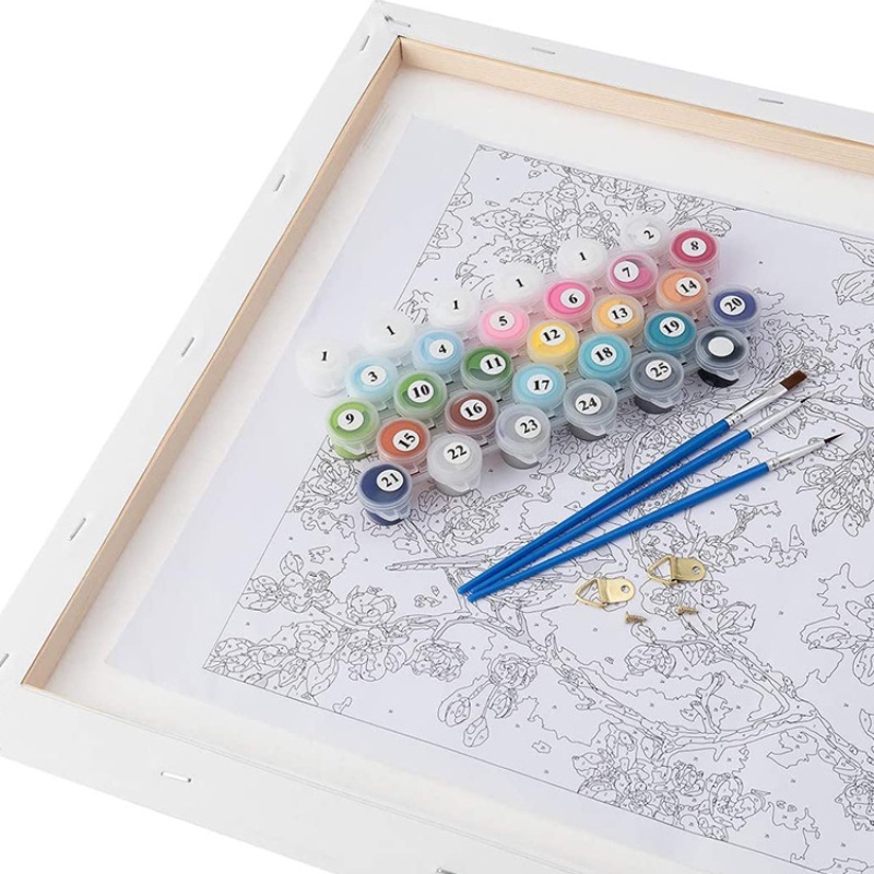Tranh tô màu theo số tranh số hoá Tranh Sơn Dầu DIY 40x50cm dành cho trang trí Chứa khung