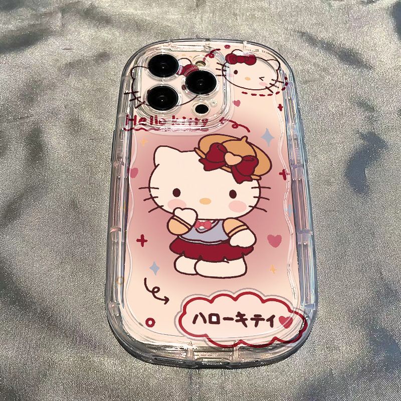 ✅Ốp Điện Thoại Dẻo Trong Suốt Họa Tiết Hoạt Hình Mèo Kitty Dễ Thương Chống Sốc Cho iPhone1413 Xs xs1112 / promax8p 7