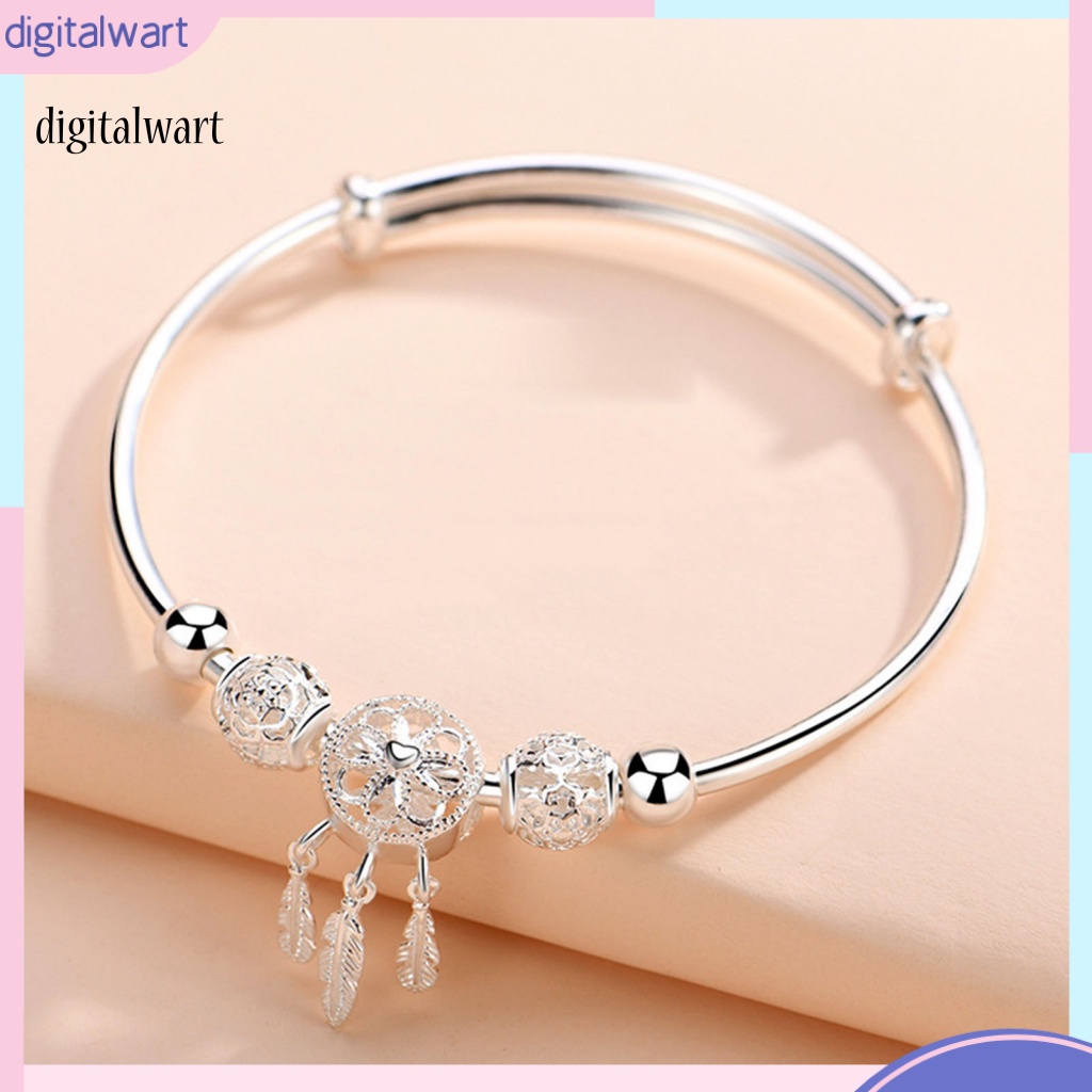 Kỹ Thuật Số| Vòng Đeo Tay Hình Tròn Phối Lông Vũ Nhiều Màu Sắc Tùy Chỉnh Thời Trang Cho Nữ