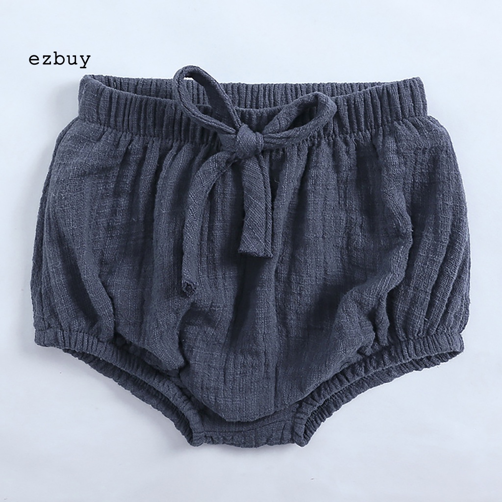 Bộ Đồ Ngủ Vải Lanh Màu Trơn Thoải Mái Thời Trang Mùa Hè Cho Bé