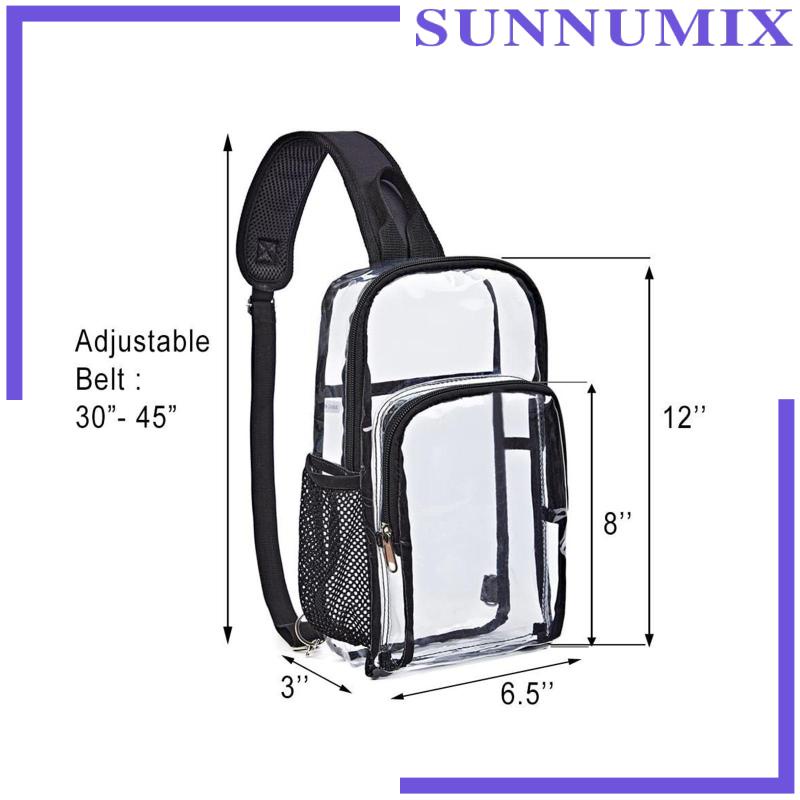 Túi Đeo Chéo Trong Suốt Kèm Giá Đỡ Chai Nước Tiện Dụng Mang Theo Du Lịch / Đi Biển