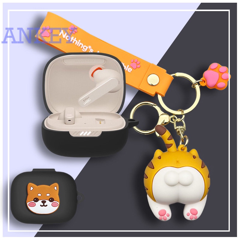 JBL Live Pro+ TWS Case Protective Cute Cartoon Cover Bluetooth Earphone Shell Accessories TWS Headphone Portable