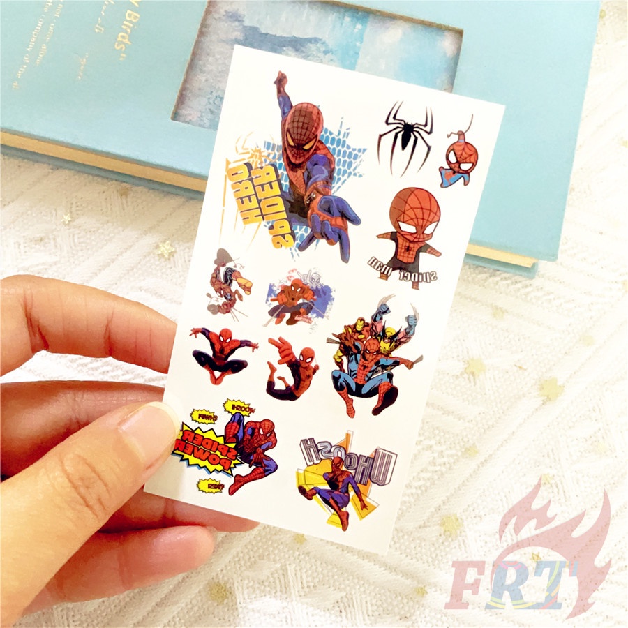 ❣️1 Tấm Hình Xăm Dán Siêu Anh Hùng Người Nhện Series 02 Mini❣️ Hình Xăm Dán Chống Thấm Nước Quyến Rũ
