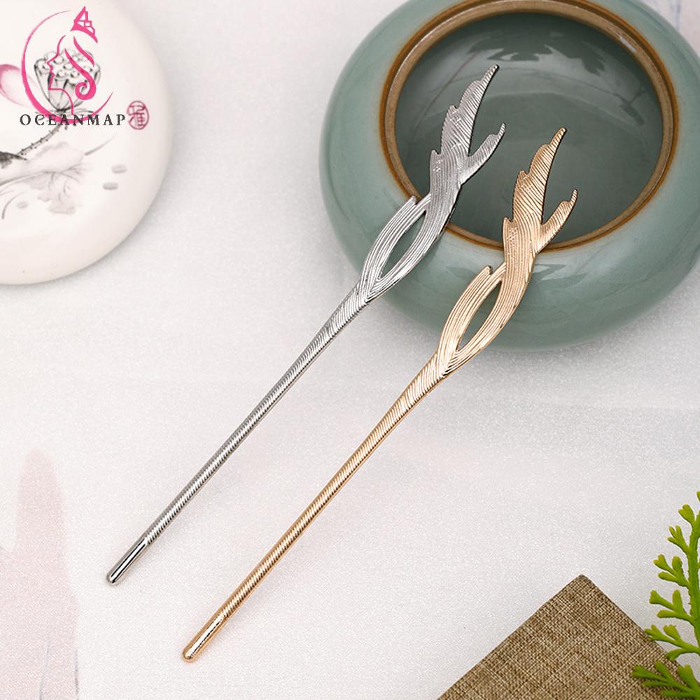 Trâm Cài Tóc Hình Chim Phối Lông Vũ Phong Cách Trung Hoa Cổ Điển Thời Trang Cho Nữ