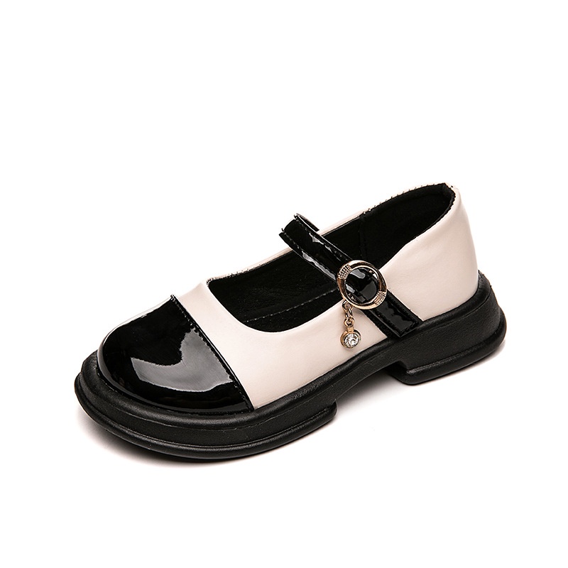 Giày Búp Bê Da Bóng Đế Mềm Kiểu Công Chúa Anh Quốc Thời Trang Xuân Thu 2022 Cho Bé Gái