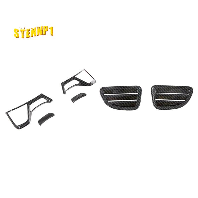 1 Bộ Phụ Kiện: 2 Bộ Vỏ Bọc Vô Lăng Xe Hơi &amp; 1 Bộ Khung Viền Lỗ Thông Khí Phía Trên