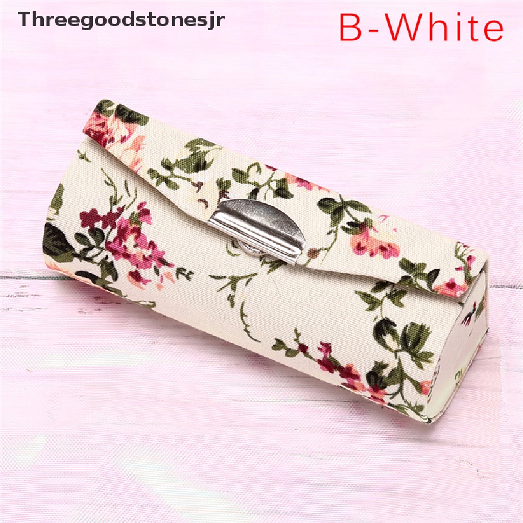 Hộp Đựng Son Môi TGS Họa Tiết Thêu Hoa Kèm Gương Tiện Dụng JR