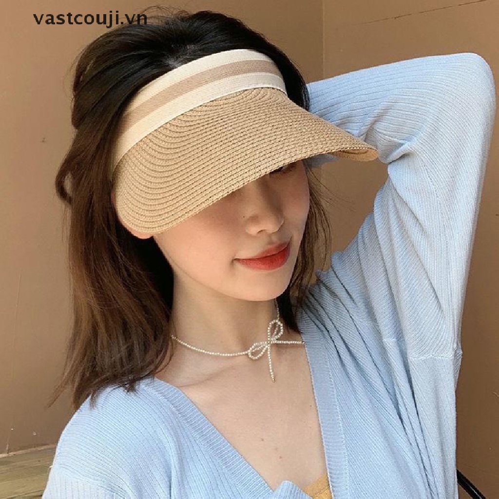 Mũ Lưỡi Trai Hở Chóp Thời Trang Đi Biển Mùa Hè Cho Nữ