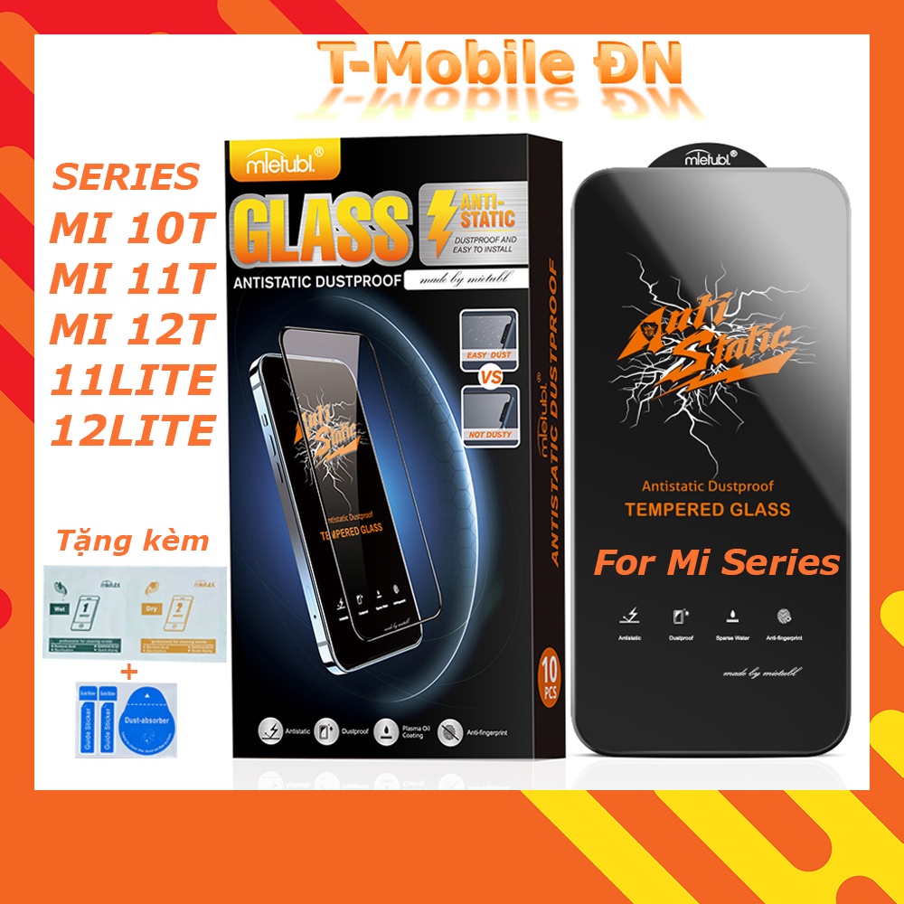 Kính cường lực Full màn cho Xiaomi Mi 13 14 11T 10T 9T 11 12 Lite Black Shark 4 Pro chống tĩnh điện chống bụi