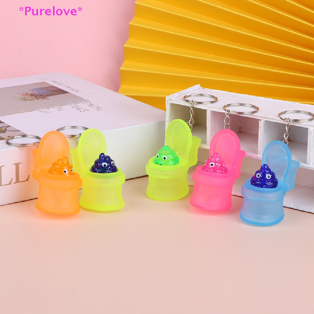 Móc Khóa Hình Bồn Cầu Mini Vui Nhộn Sáng Tạo Mới