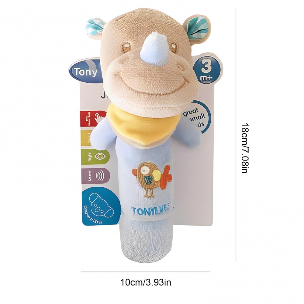 Đồ Chơi Nhồi Bông Cầm Tay Mềm Mại Thoải Mái Hình Động Vật Dễ Thương Cho Bé
