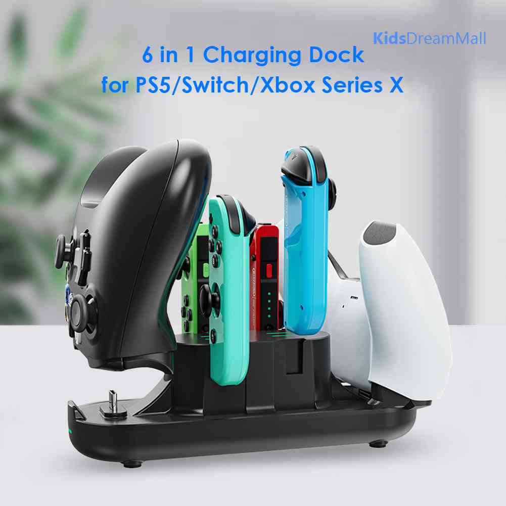 Đế SạC 6 Trong 1 Cho Tay CầM Chơi Game Joy Con PS5 Xbox X S