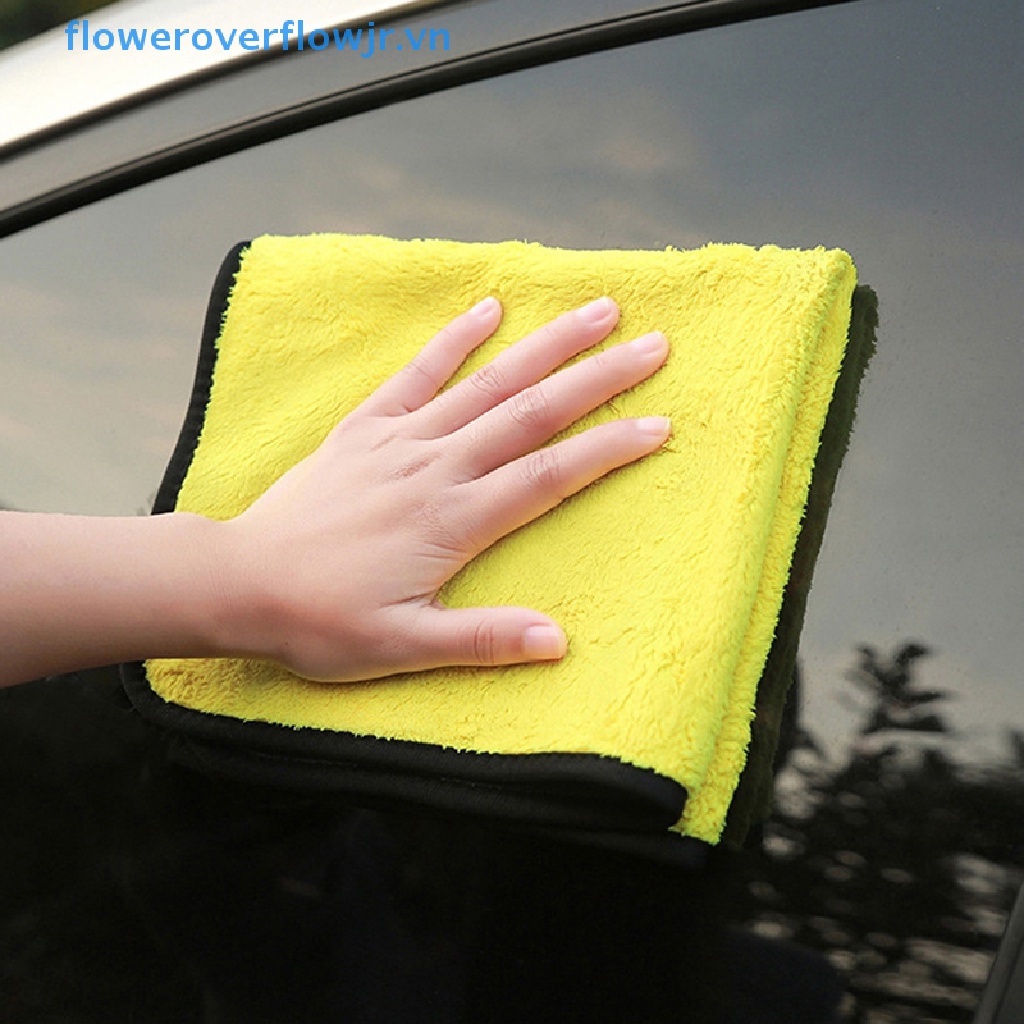 Set 3 Khăn Lau Xe Hơi Bằng Vải Vi Sợi Chất Lượng Cao