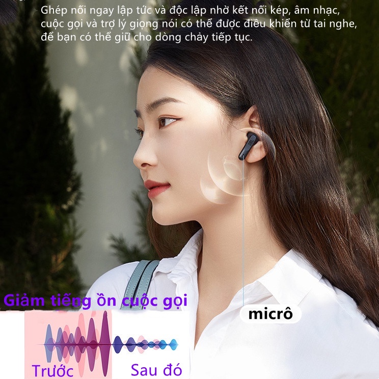 Tai nghe Bluetooth không dây thực sự JBL Wave 300 TWS có micrô tích hợp âm trầm sâu