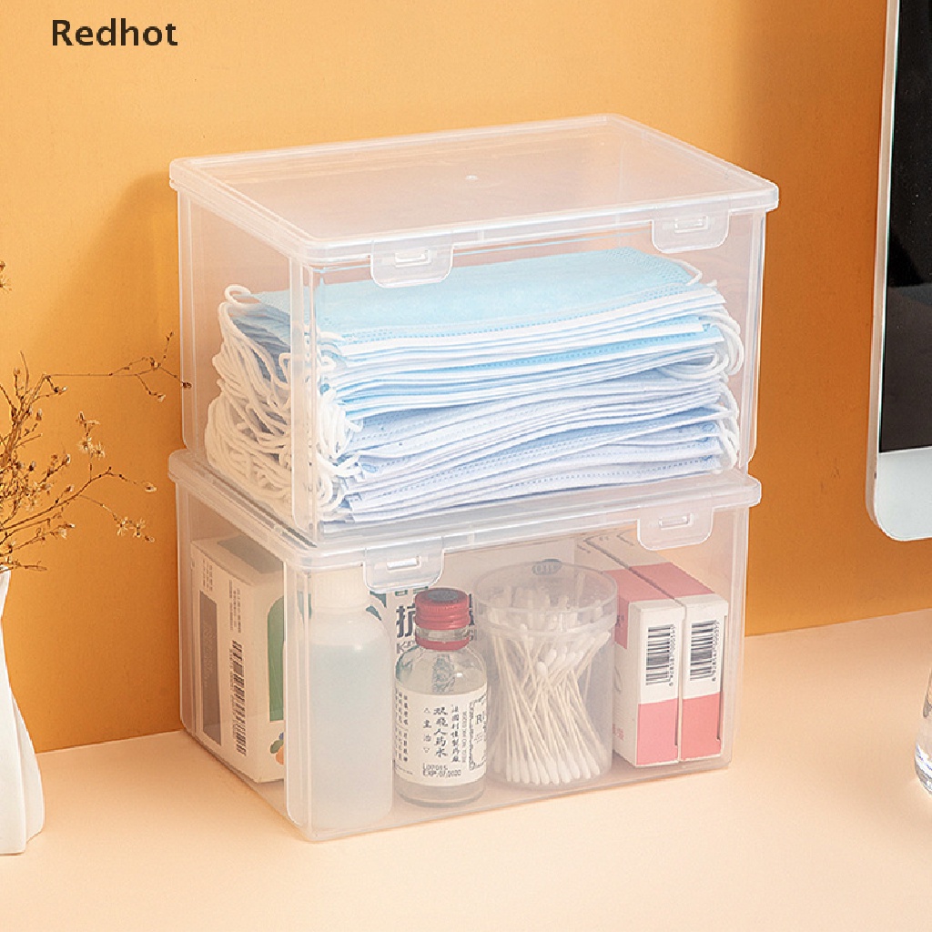 &lt; Redhot &gt; Hộp Đựng Khẩu Trang Chống Bụi Chống Nước Sức Chứa Lớn