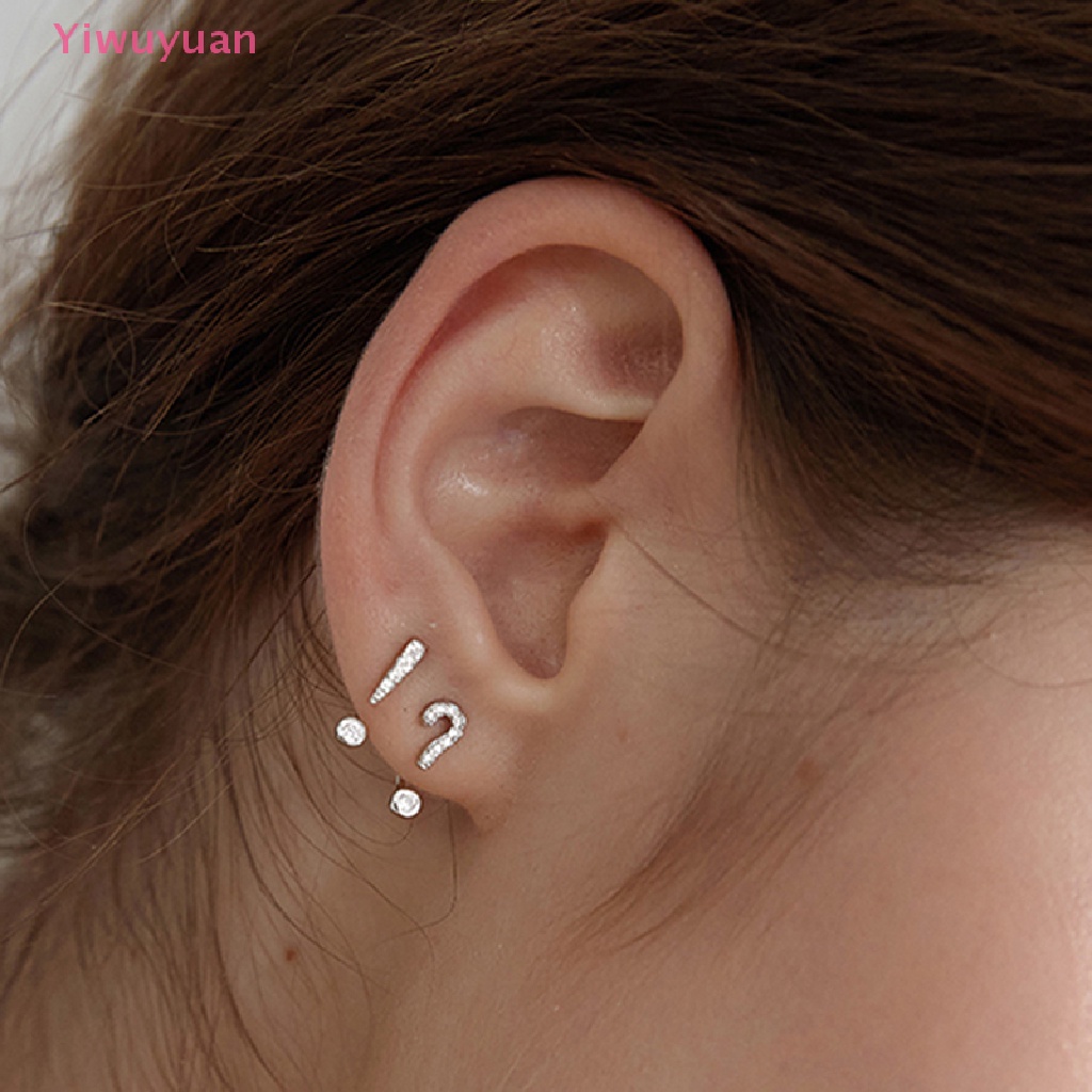 Bông Tai Đính Đá Pha Lê Màu Bạc Thời Trang Hàn Quốc Mới Cho Nữ