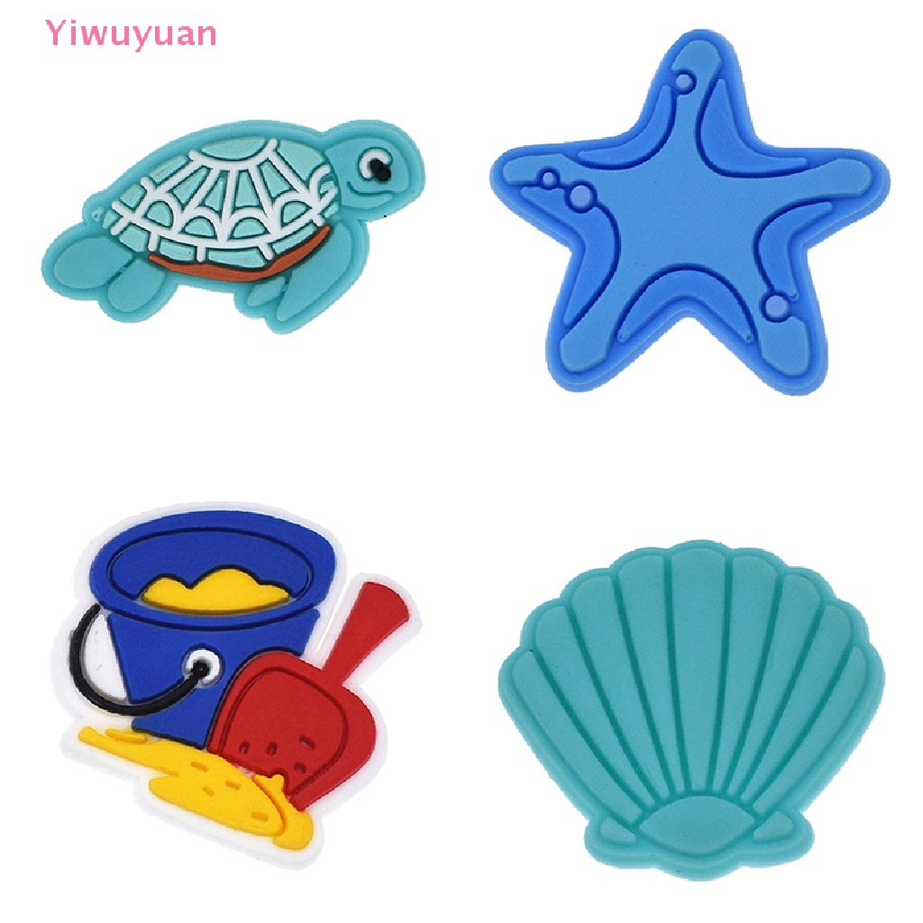 1 Phụ Kiện Khóa Giày Chủ Đề Mùa Hè Bằng Nhựa PVC Mới