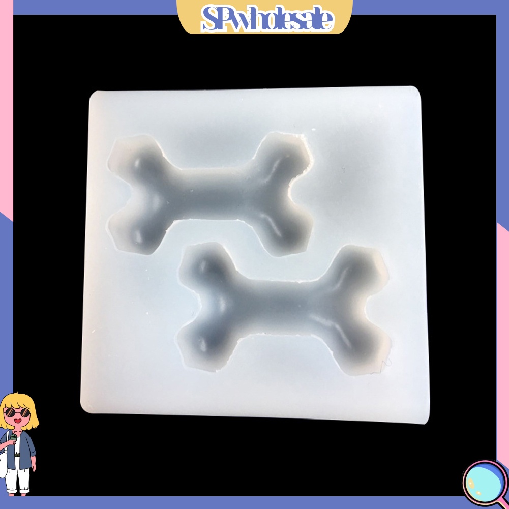 &lt;SPwholesale&gt; Khuôn Silicone Hình Khúc Xương Làm Trang Sức Thủ Công