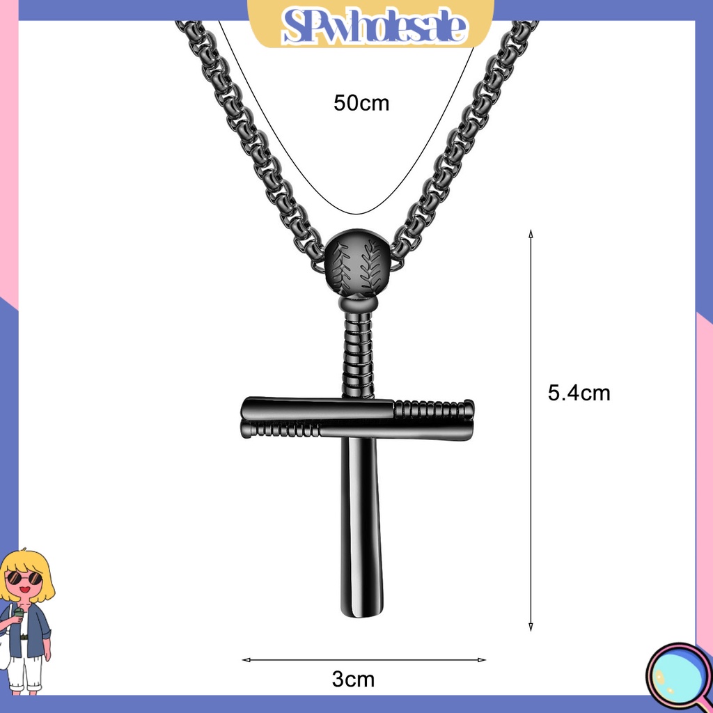 <SPwholesale> Vòng cổ Mặt Thánh Giá Chống Trầy Xước Trọng Lượng Nhẹ Giải Trí Hàng Ngày Cho Nam