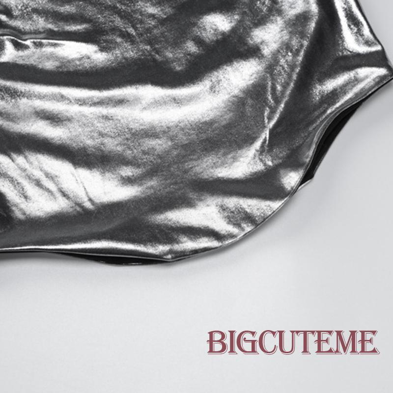 [] - Áo Không Tay Cổ Tròn Viền Cong Màu Trơn Ôm Dáng Thời Trang Mùa Hè Dành Cho Nữ Đi Tiệc Câu Lạc Bộ