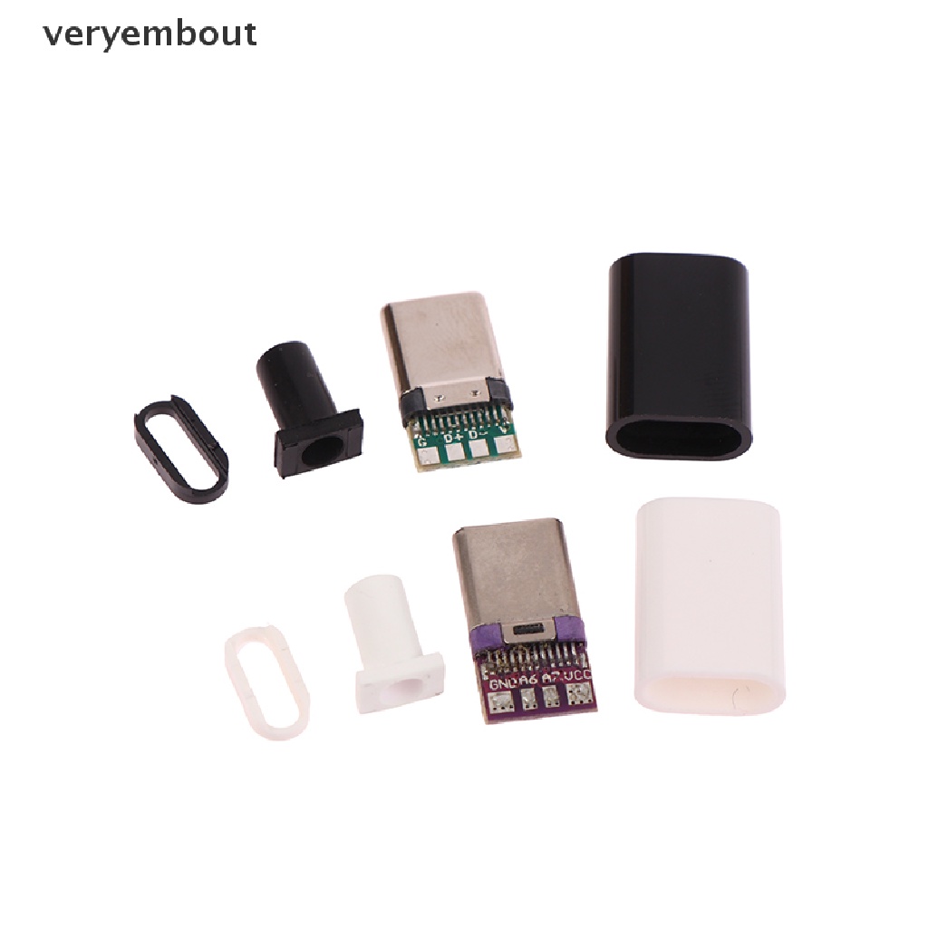 Set 2 Phích Cắm Đầu Cuối Usb 3.1 3A / 5A Chất Lượng Cao Tiện Dụng