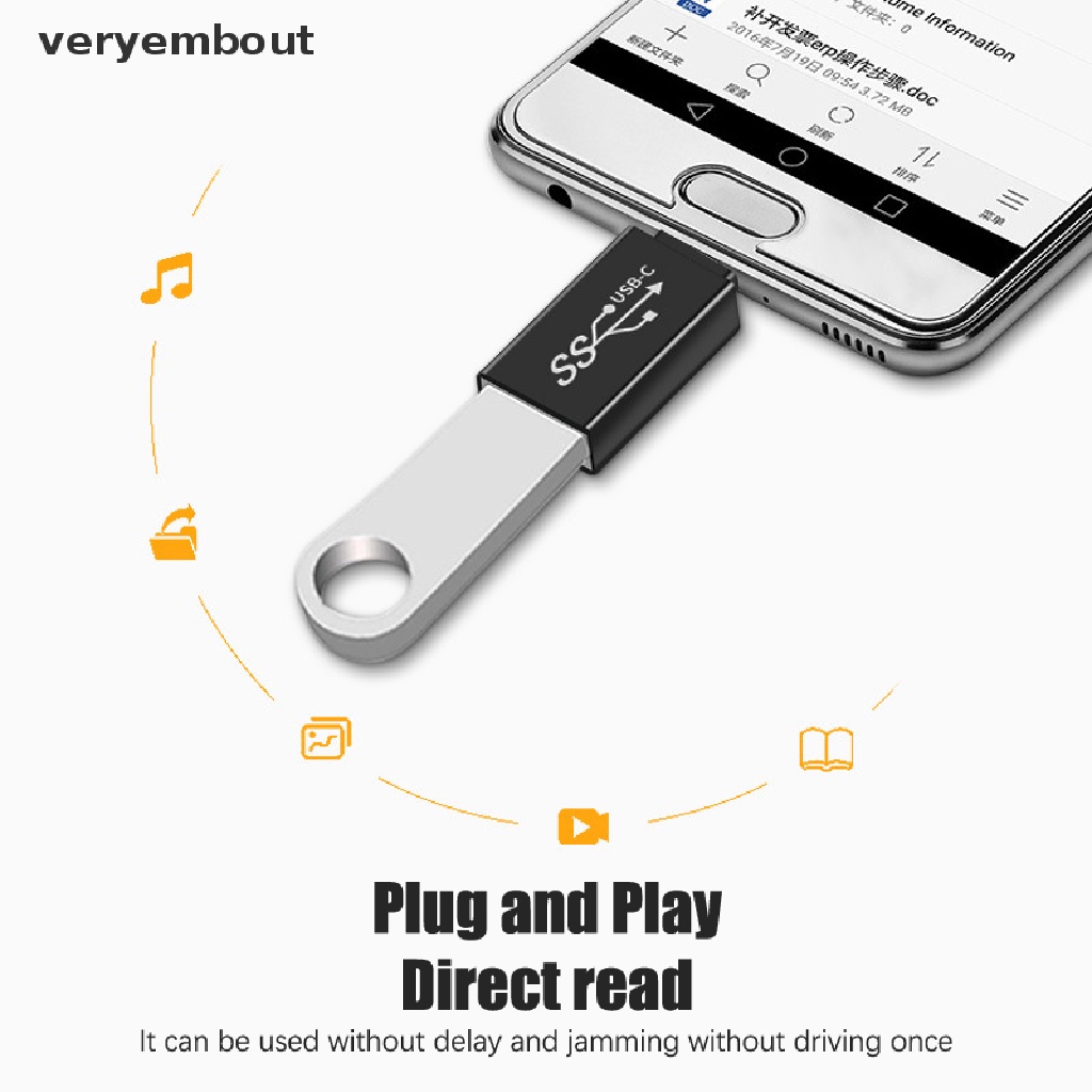 Cáp ChuyểN ĐổI Dữ LiệU LoạI C ĐầU CắM Sang Lỗ CắM USB3.0 Chuyên DụNg