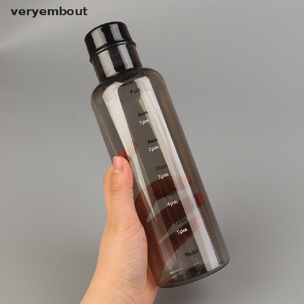 Bình Nước Trong Suốt Dung Tích Lớn Có Thang Đo Thời Gian Sáng Tạo