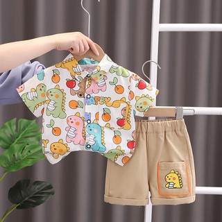 Bộ quần áo thể thao OOPSMILE ngắn tay thời trang mùa hè mới 2023 cho bé trai