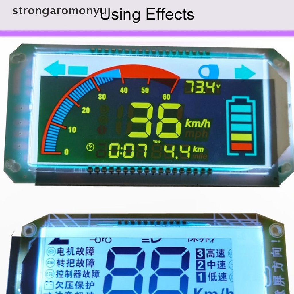 2 Đồng Hồ Điện Tử Màn Hình LCD Phân Cực Chuyên Dùng Cho Xe Hơi