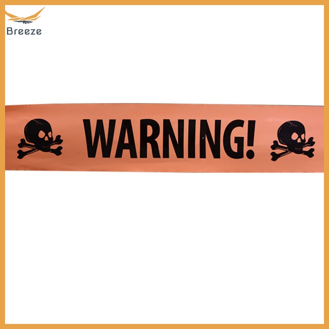 Băng Keo Dán Cảnh Báo Họa Tiết Đầu Lâu Độc Đáo Trang Trí Halloween