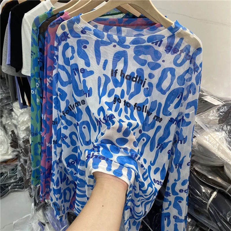 Áo Thun Tay Dài Cổ Tròn Mỏng Nhẹ Thời Trang Mùa Hè Mới 2023 Dành Cho Nữ